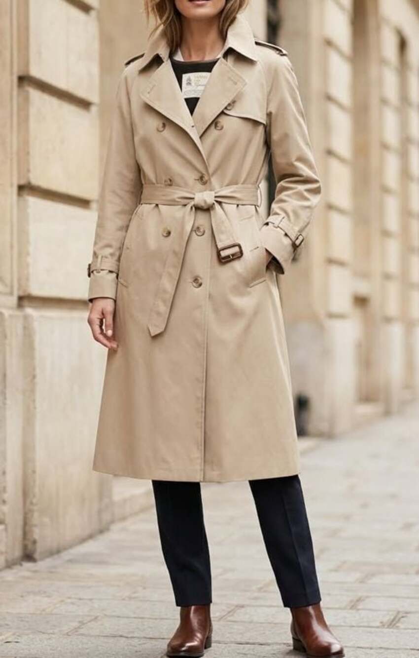 London Fog Vintage Trench Coat with Removable Lining Size 14 REG